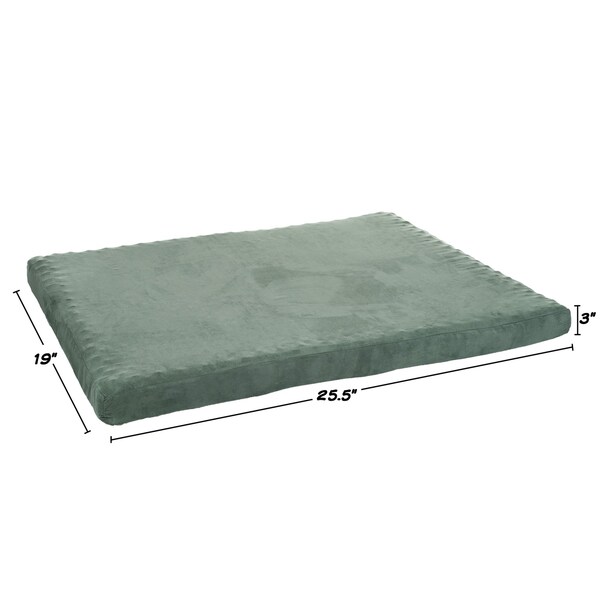 Pet Adobe 3 Inch Foam Pet Bed-25.5x19 Inches-Forest